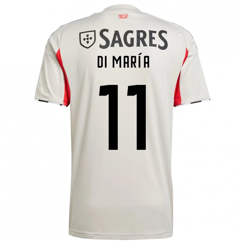 Danxen Damen Angel Di Maria #11 Creme Weiß Rot Auswärtstrikot Trikot 2025/26 T-Shirt Schweiz