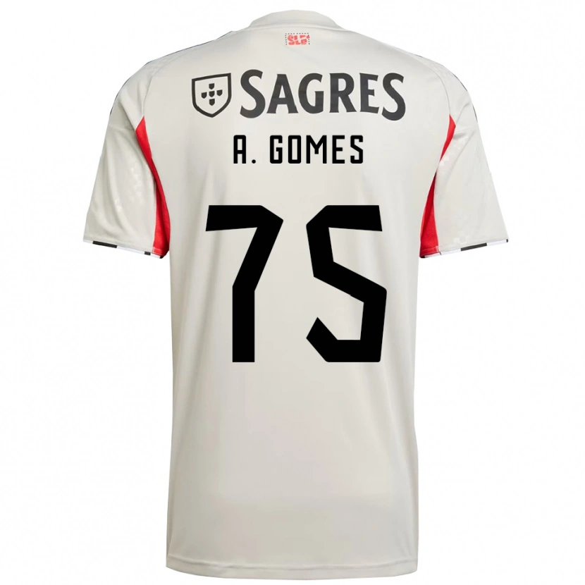 Danxen Damen André Gomes #75 Creme Weiß Rot Auswärtstrikot Trikot 2025/26 T-Shirt Schweiz
