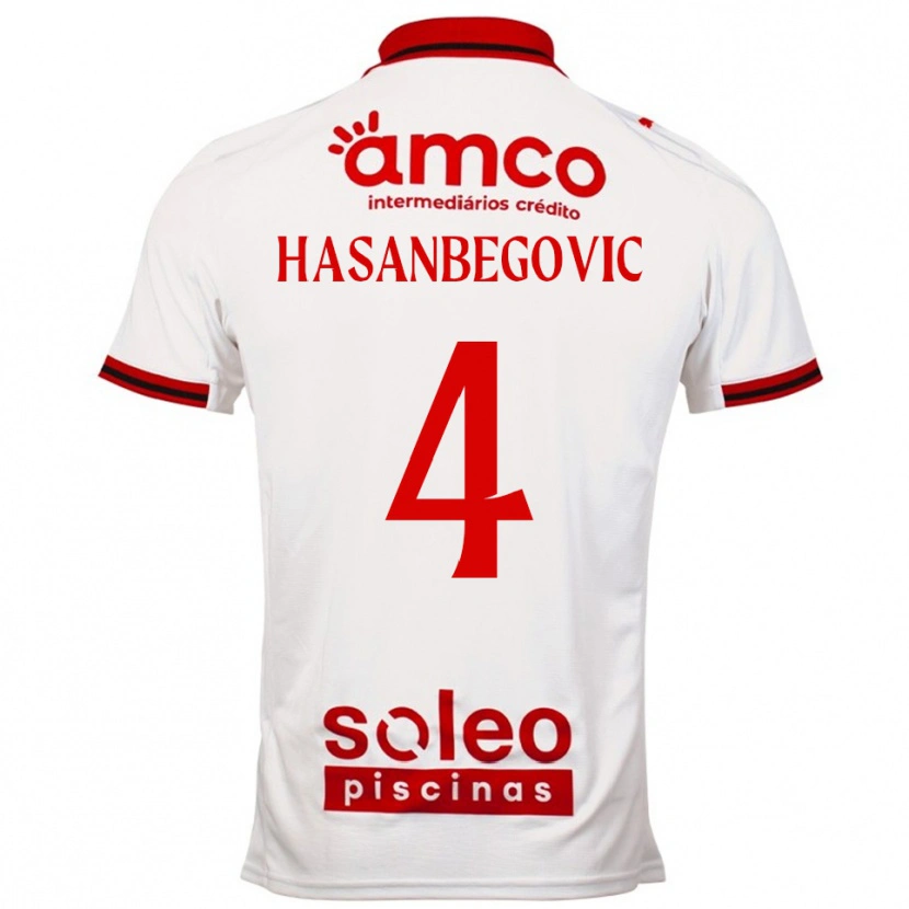 Danxen Damen Melisa Hasanbegović #4 Weiß Rot Auswärtstrikot Trikot 2025/26 T-Shirt Schweiz
