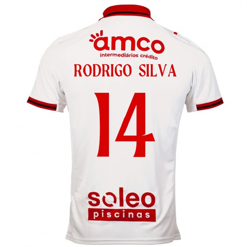 Danxen Damen Rodrigo Silva #14 Weiß Rot Auswärtstrikot Trikot 2025/26 T-Shirt Schweiz