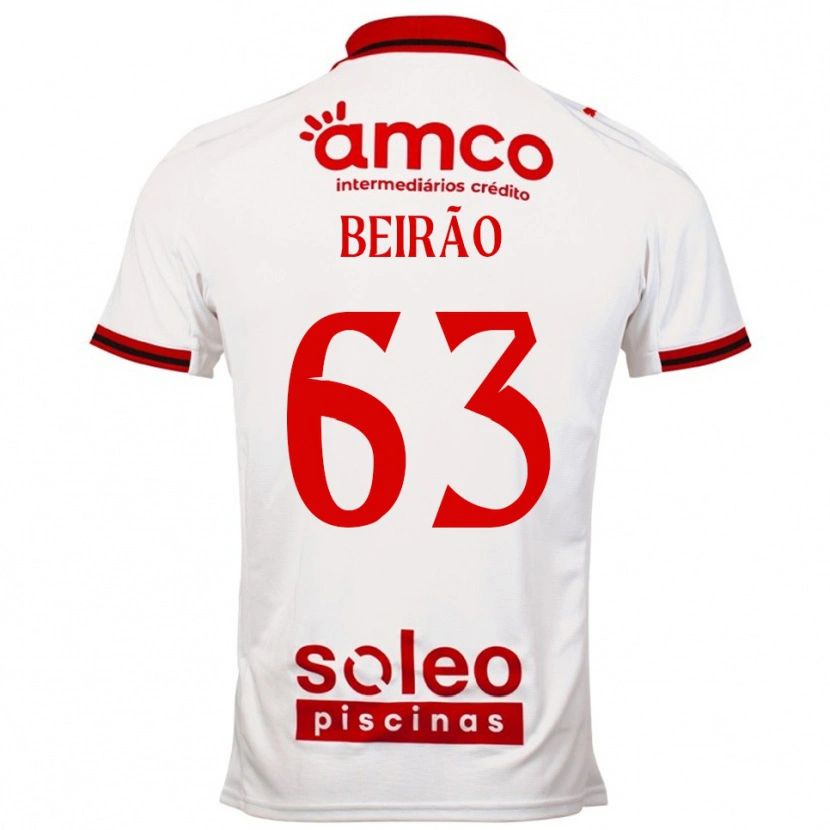 Danxen Damen Rodrigo Beirão #63 Weiß Rot Auswärtstrikot Trikot 2025/26 T-Shirt Schweiz