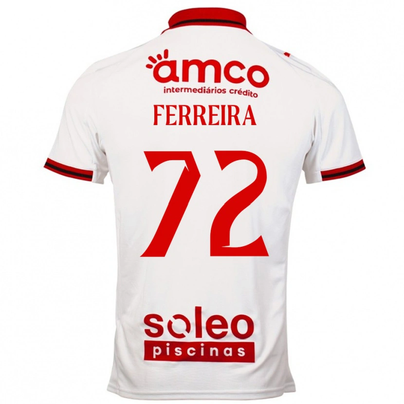 Danxen Damen André Ferreira #72 Weiß Rot Auswärtstrikot Trikot 2025/26 T-Shirt Schweiz