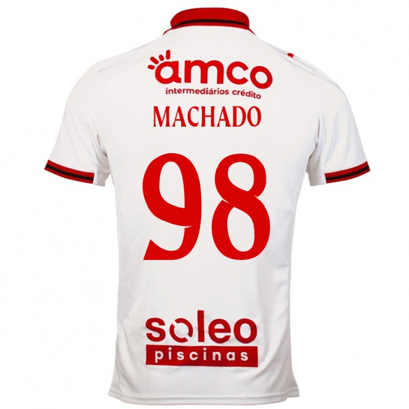 Danxen Damen Gonçalo Machado #98 Weiß Rot Auswärtstrikot Trikot 2025/26 T-Shirt Schweiz