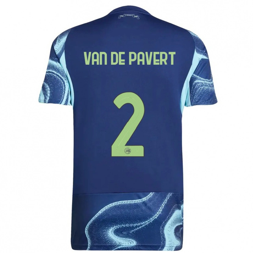 Danxen Damen Ryan Van De Pavert #2 Marine Himmelblau Auswärtstrikot Trikot 2025/26 T-Shirt Schweiz