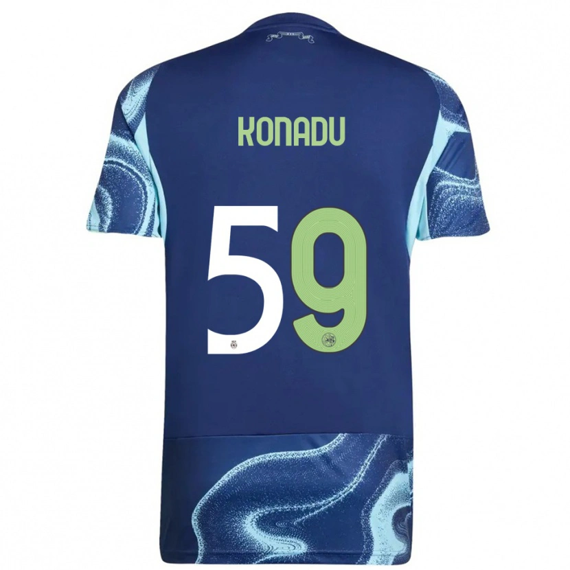 Danxen Damen Don-Angelo Konadu #59 Marine Himmelblau Auswärtstrikot Trikot 2025/26 T-Shirt Schweiz