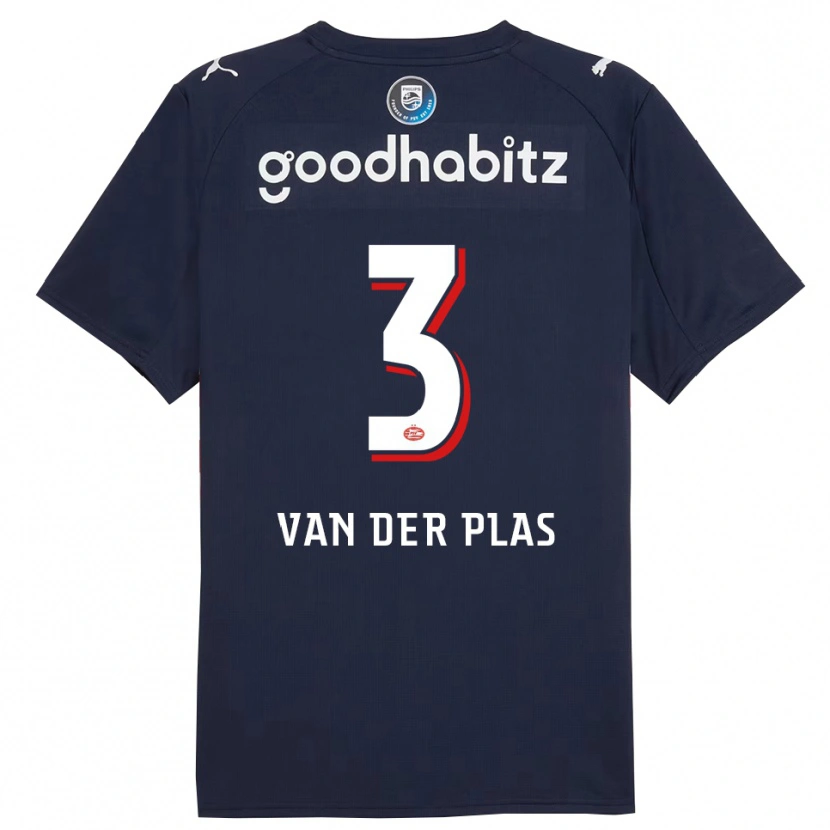 Danxen Damen Sven Van Der Plas #3 Marine Weiß Auswärtstrikot Trikot 2025/26 T-Shirt Schweiz
