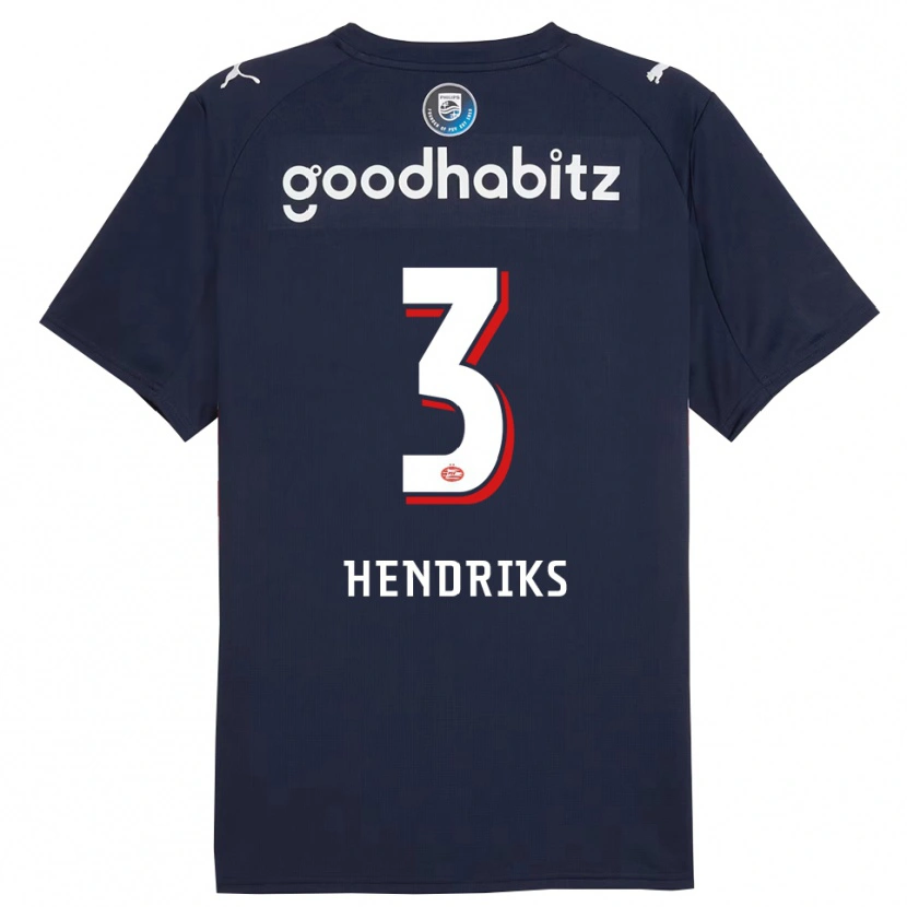 Danxen Damen Gwyneth Hendriks #3 Marine Weiß Auswärtstrikot Trikot 2025/26 T-Shirt Schweiz