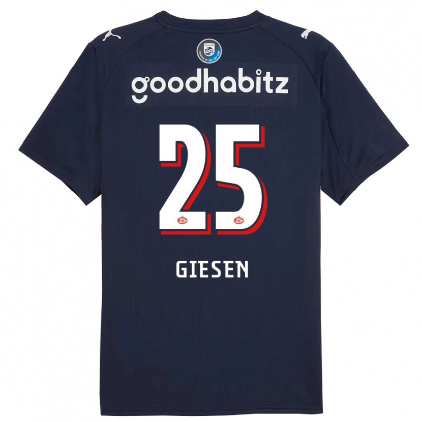 Danxen Damen Suzanne Giesen #25 Marine Weiß Auswärtstrikot Trikot 2025/26 T-Shirt Schweiz