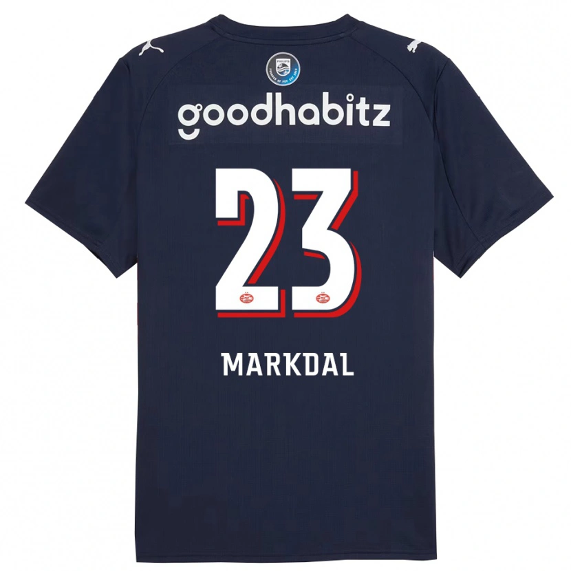 Danxen Damen Mikkel Markdal #23 Marine Weiß Auswärtstrikot Trikot 2025/26 T-Shirt Schweiz