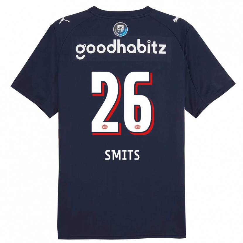 Danxen Damen Eef Smits #26 Marine Weiß Auswärtstrikot Trikot 2025/26 T-Shirt Schweiz