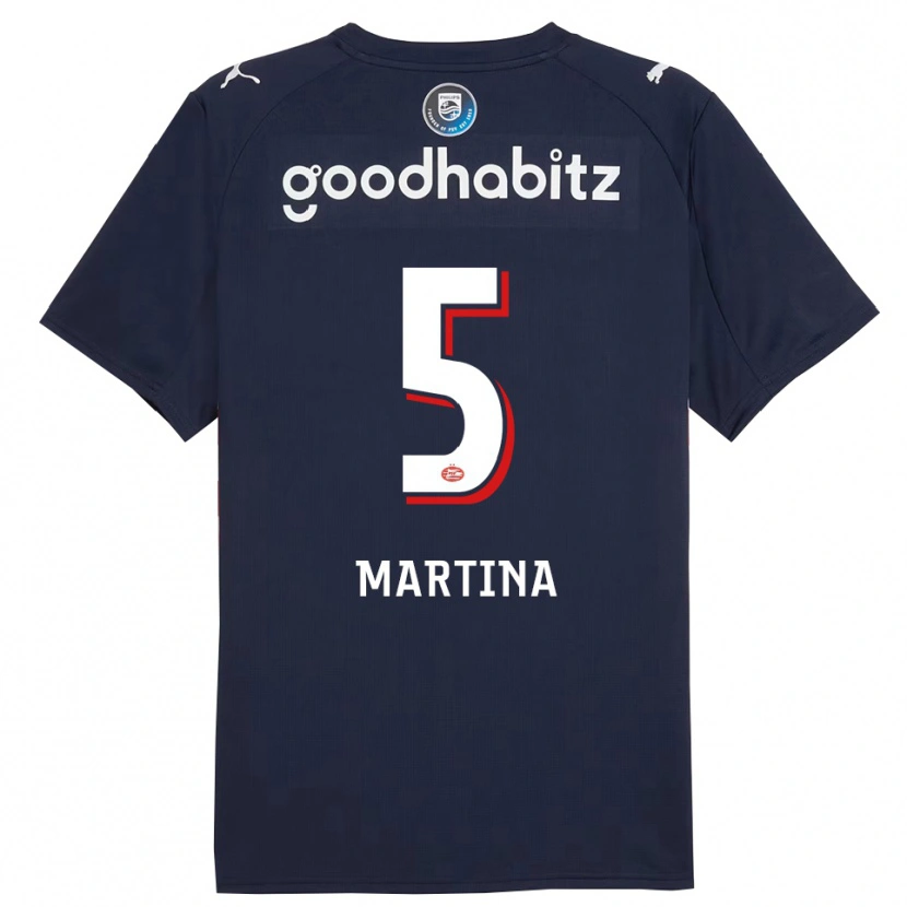 Danxen Damen Jorvimar Martina #5 Marine Weiß Auswärtstrikot Trikot 2025/26 T-Shirt Schweiz