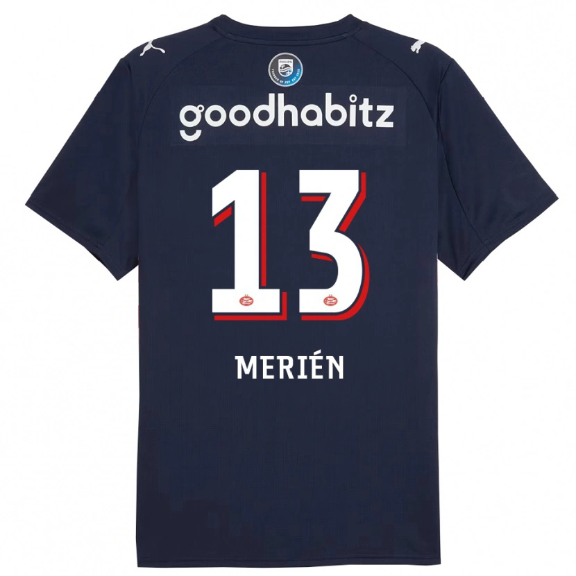 Danxen Damen Fabian Merién #13 Marine Weiß Auswärtstrikot Trikot 2025/26 T-Shirt Schweiz