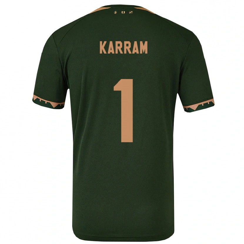 Danxen Damen Faris Karram #1 Grün Gold Auswärtstrikot Trikot 2025/26 T-Shirt Schweiz