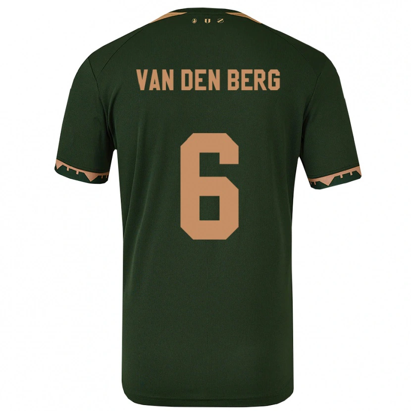 Danxen Damen Davy Van Den Berg #6 Grün Gold Auswärtstrikot Trikot 2025/26 T-Shirt Schweiz