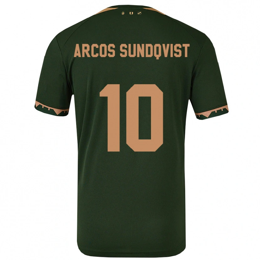 Danxen Damen Gustav Arcos Sundqvist #10 Grün Gold Auswärtstrikot Trikot 2025/26 T-Shirt Schweiz