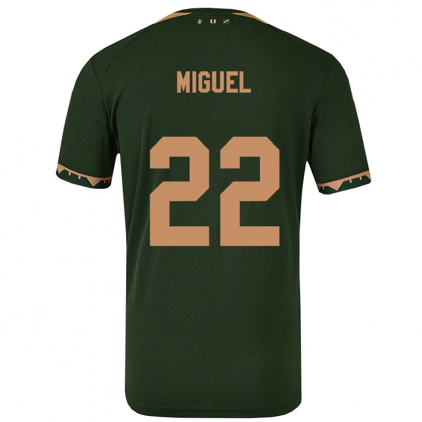 Danxen Damen Miguel Rodríguez #22 Grün Gold Auswärtstrikot Trikot 2025/26 T-Shirt Schweiz