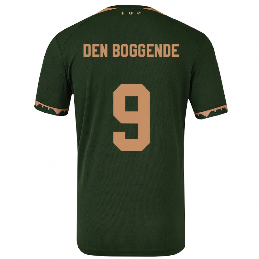 Danxen Damen Tijn Den Boggende #9 Grün Gold Auswärtstrikot Trikot 2025/26 T-Shirt Schweiz