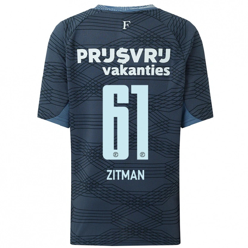 Danxen Damen Sven Zitman #61 Schwarz Grau Auswärtstrikot Trikot 2025/26 T-Shirt Schweiz