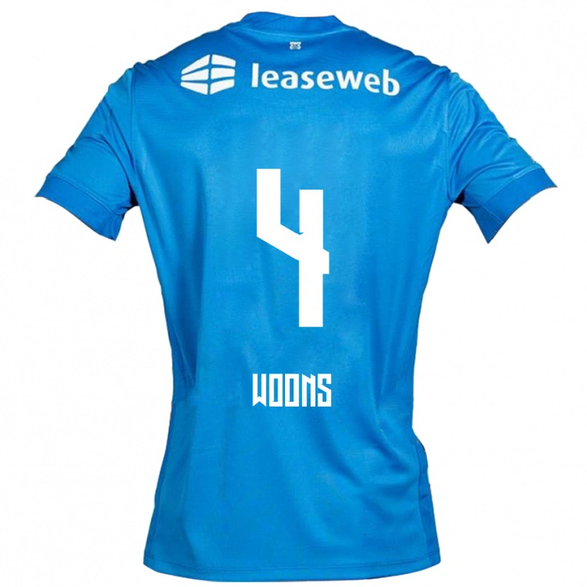 Danxen Damen Karlijn Woons #4 Blau Weiß Auswärtstrikot Trikot 2025/26 T-Shirt Schweiz