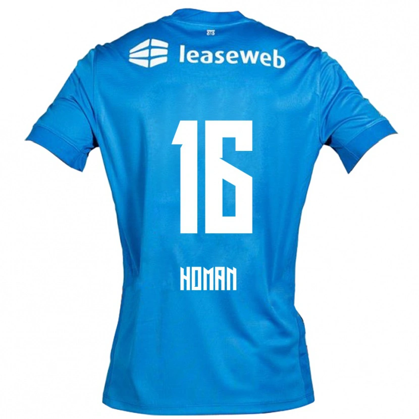Danxen Damen Nick Homan #16 Blau Weiß Auswärtstrikot Trikot 2025/26 T-Shirt Schweiz