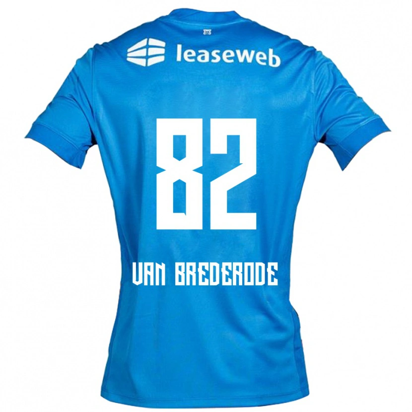 Danxen Damen Myron Van Brederode #82 Blau Weiß Auswärtstrikot Trikot 2025/26 T-Shirt Schweiz