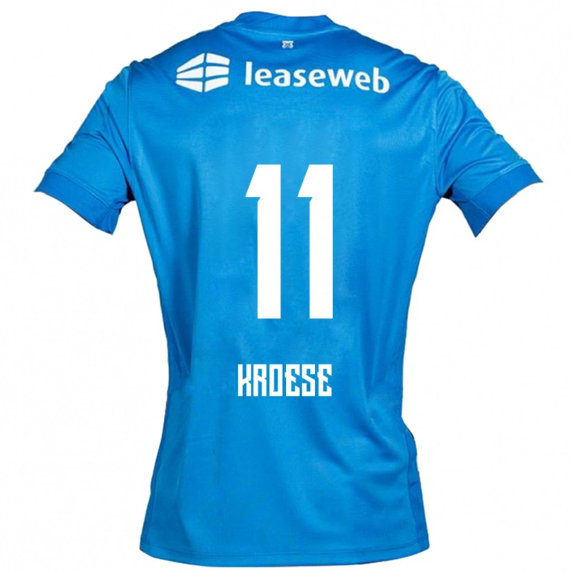 Danxen Damen Fieke Kroese #11 Blau Weiß Auswärtstrikot Trikot 2025/26 T-Shirt Schweiz