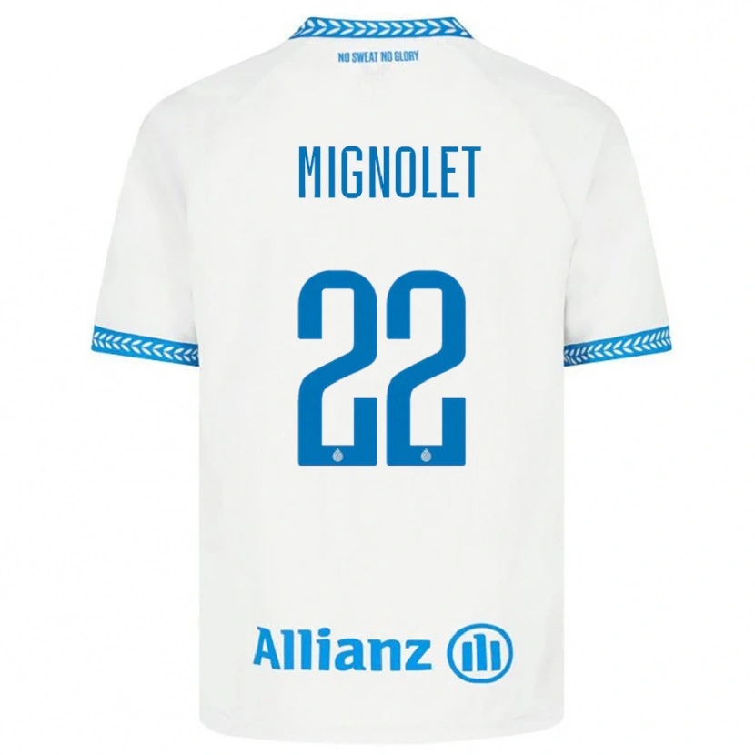 Danxen Damen Simon Mignolet #22 Blau Weiß Auswärtstrikot Trikot 2025/26 T-Shirt Schweiz