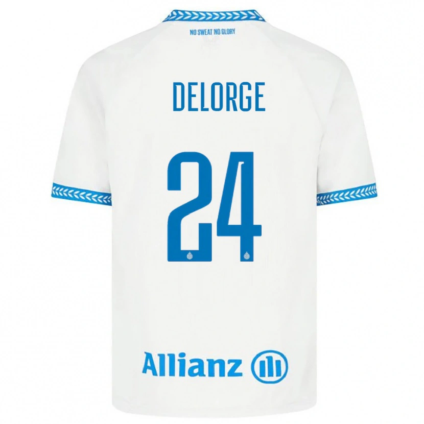 Danxen Damen Lucas Delorge #24 Blau Weiß Auswärtstrikot Trikot 2025/26 T-Shirt Schweiz