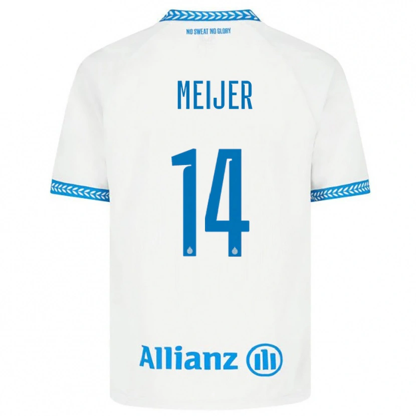 Danxen Damen Bjorn Meijer #14 Blau Weiß Auswärtstrikot Trikot 2025/26 T-Shirt Schweiz