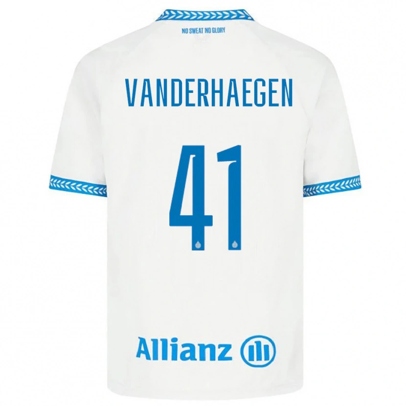 Danxen Damen Lotte Vanderhaegen #41 Blau Weiß Auswärtstrikot Trikot 2025/26 T-Shirt Schweiz