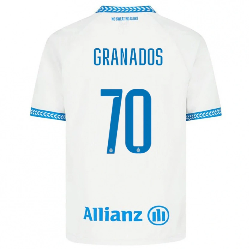 Danxen Damen Alejandro Granados #70 Blau Weiß Auswärtstrikot Trikot 2025/26 T-Shirt Schweiz