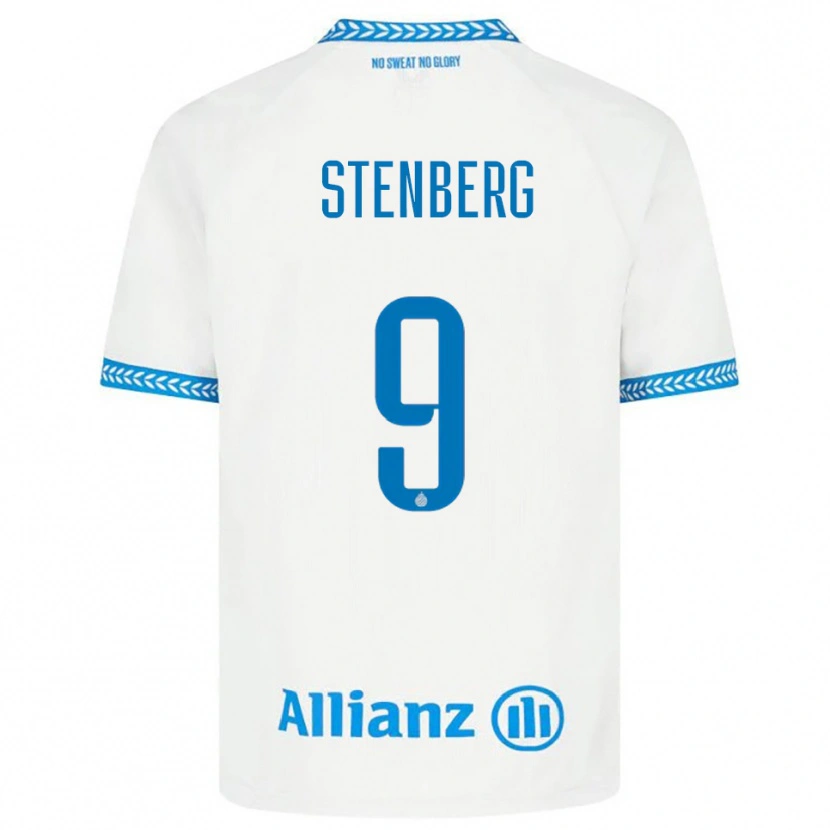 Danxen Damen Hanna Stenberg #9 Blau Weiß Auswärtstrikot Trikot 2025/26 T-Shirt Schweiz