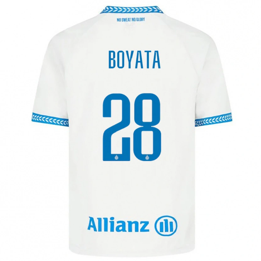 Danxen Damen Dedryck Boyata #28 Blau Weiß Auswärtstrikot Trikot 2025/26 T-Shirt Schweiz