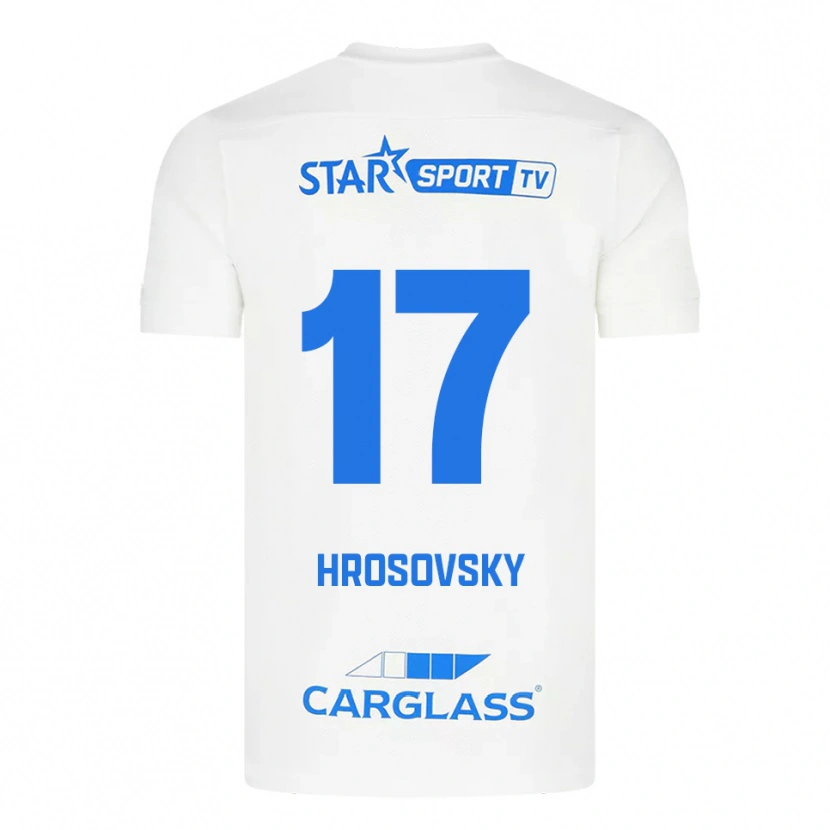 Danxen Damen Patrik Hrosovsky #17 Weiß Blau Auswärtstrikot Trikot 2025/26 T-Shirt Schweiz