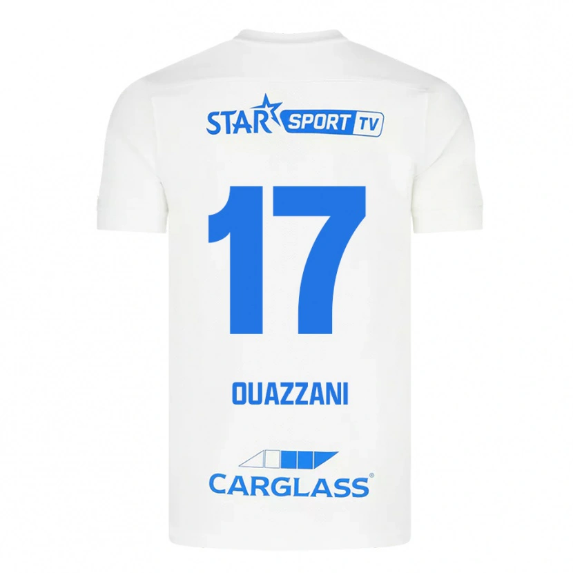 Danxen Damen Fady Ouazzani #17 Weiß Blau Auswärtstrikot Trikot 2025/26 T-Shirt Schweiz