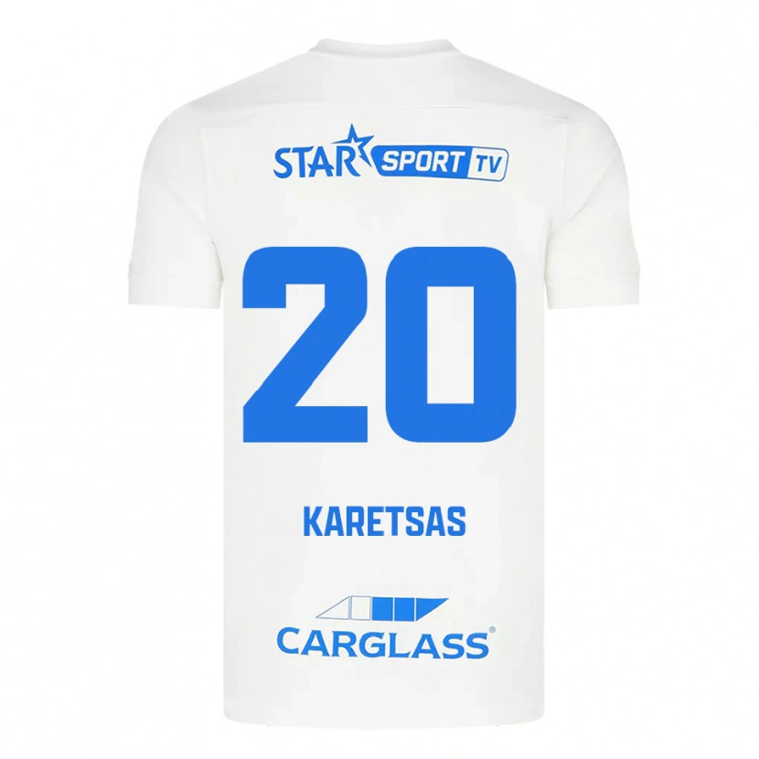 Danxen Damen Konstantinos Karetsas #20 Weiß Blau Auswärtstrikot Trikot 2025/26 T-Shirt Schweiz