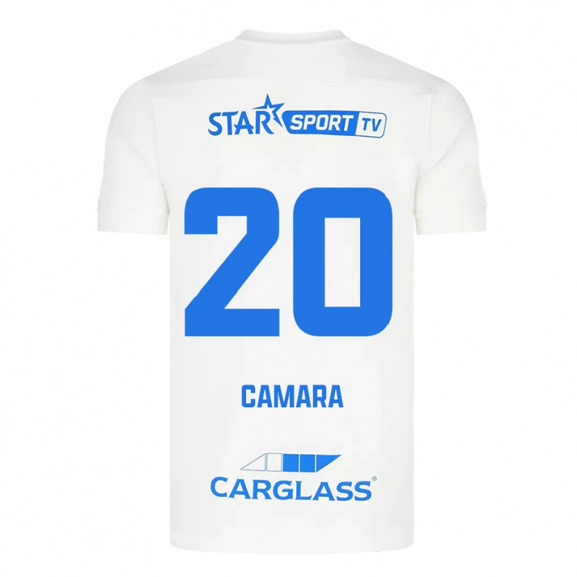 Danxen Damen Ali Camara #20 Weiß Blau Auswärtstrikot Trikot 2025/26 T-Shirt Schweiz
