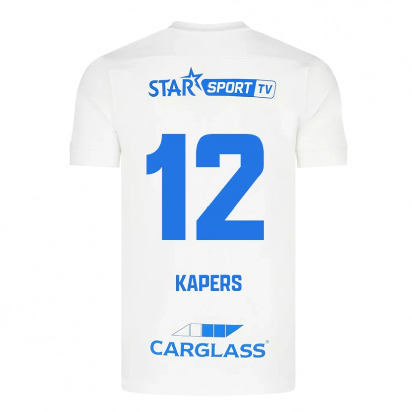 Danxen Damen Wout Kapers #12 Weiß Blau Auswärtstrikot Trikot 2025/26 T-Shirt Schweiz