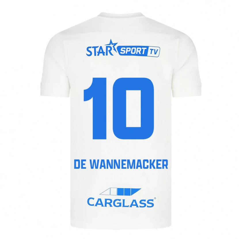 Danxen Damen August De Wannemacker #10 Weiß Blau Auswärtstrikot Trikot 2025/26 T-Shirt Schweiz