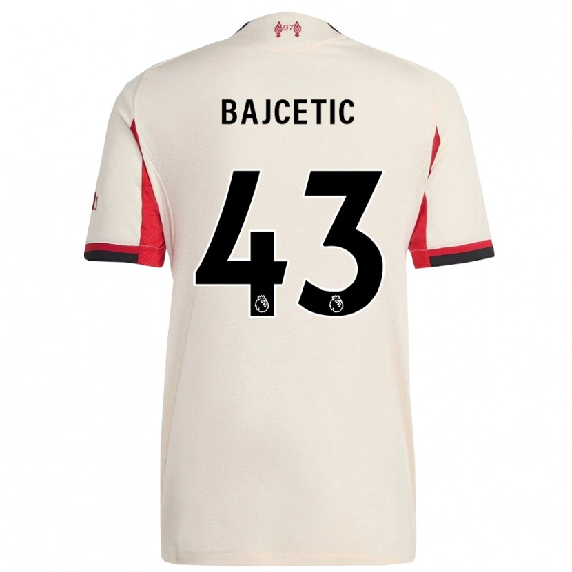 Danxen Damen Stefan Bajcetic #43 Weiß Schwarz Auswärtstrikot Trikot 2025/26 T-Shirt Schweiz