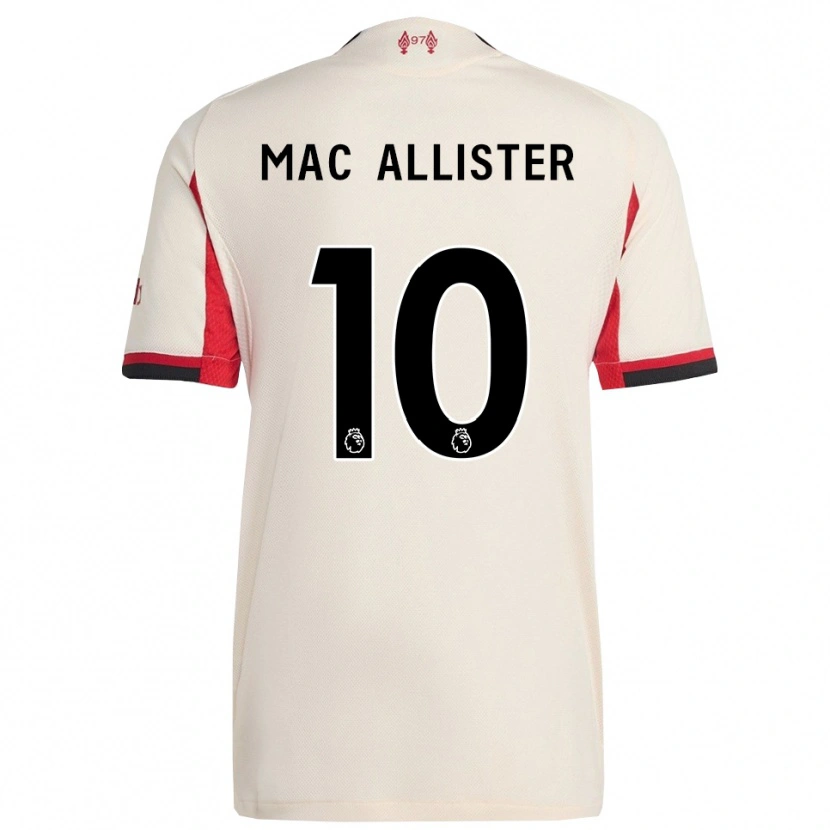 Danxen Damen Alexis Mac Allister #10 Weiß Schwarz Auswärtstrikot Trikot 2025/26 T-Shirt Schweiz