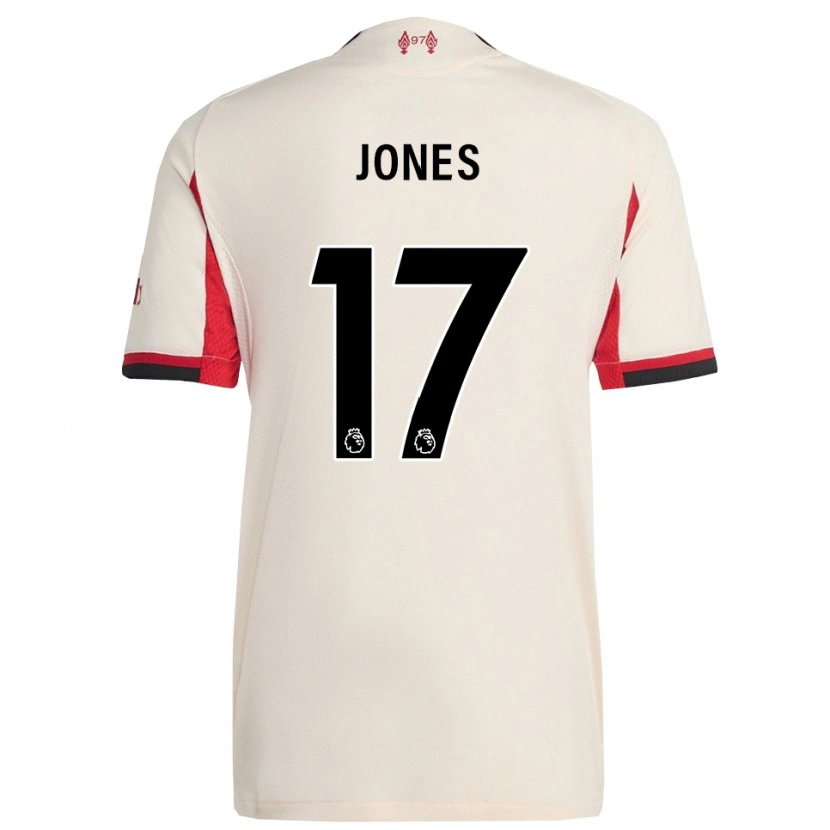 Danxen Damen Curtis Jones #17 Weiß Schwarz Auswärtstrikot Trikot 2025/26 T-Shirt Schweiz