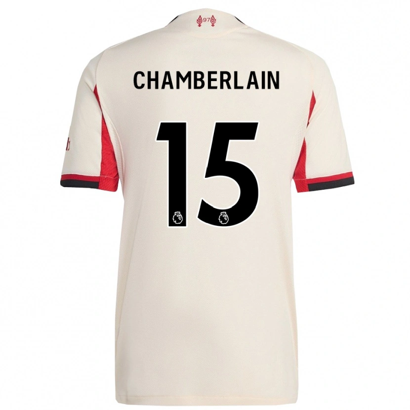 Danxen Damen Alex Oxlade Chamberlain #15 Weiß Schwarz Auswärtstrikot Trikot 2025/26 T-Shirt Schweiz
