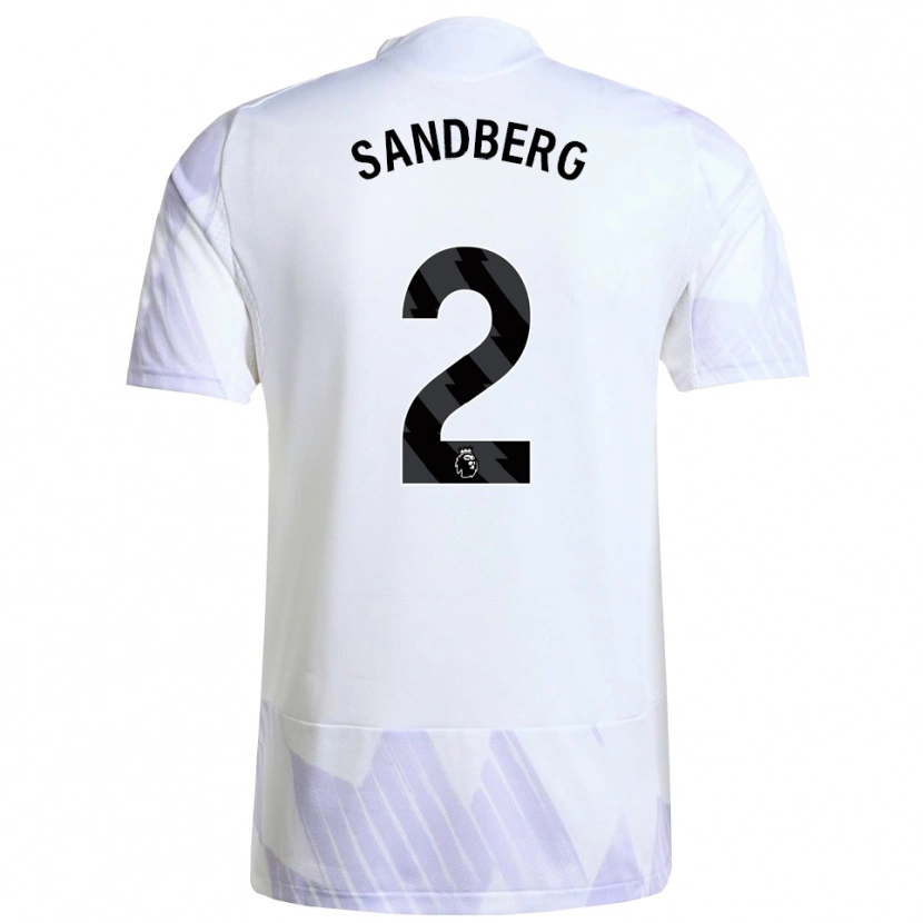 Danxen Damen Anna Sandberg #2 Weiß Lila Lila Auswärtstrikot Trikot 2025/26 T-Shirt Schweiz