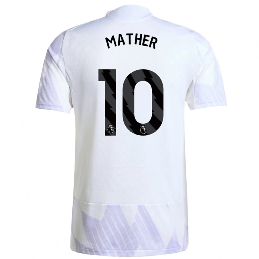 Danxen Damen Sam Mather #10 Weiß Lila Lila Auswärtstrikot Trikot 2025/26 T-Shirt Schweiz