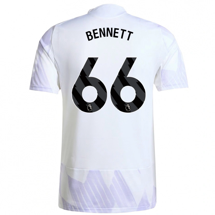 Danxen Damen Rhys Bennett #66 Weiß Lila Lila Auswärtstrikot Trikot 2025/26 T-Shirt Schweiz