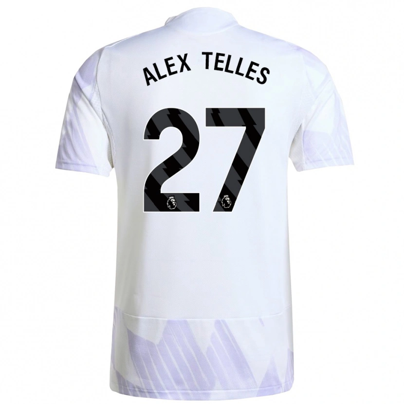 Danxen Damen Alex Nicolao Telles #27 Weiß Lila Lila Auswärtstrikot Trikot 2025/26 T-Shirt Schweiz