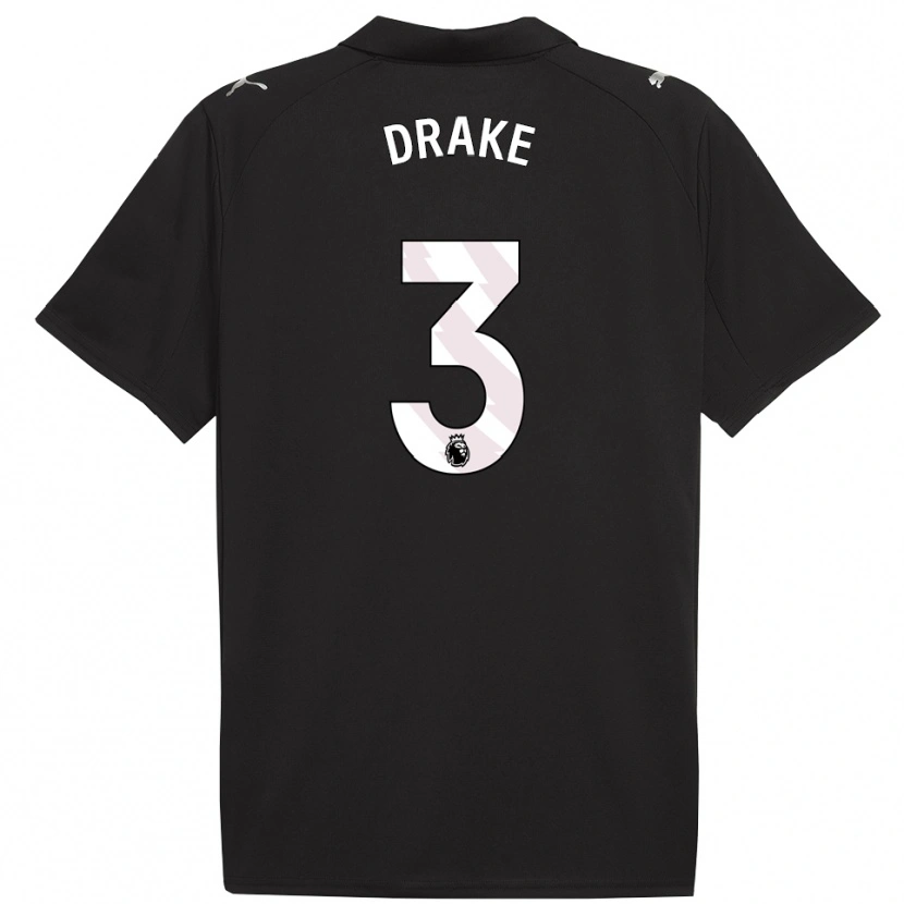 Danxen Damen Leke Drake #3 Schwarz Weiß Auswärtstrikot Trikot 2025/26 T-Shirt Schweiz