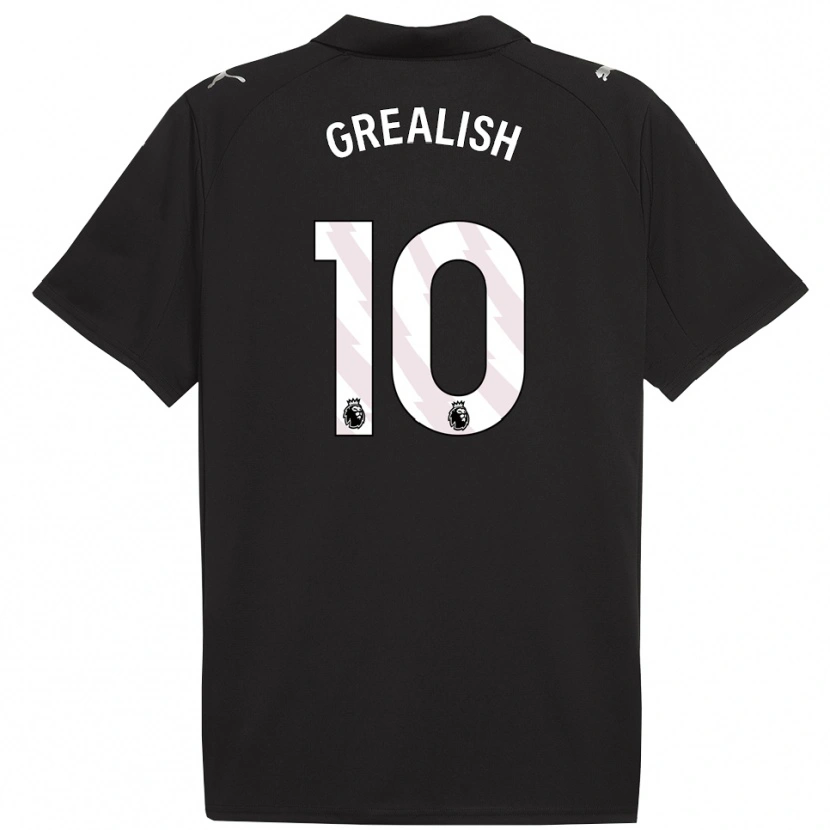 Danxen Damen Jack Grealish #10 Schwarz Weiß Auswärtstrikot Trikot 2025/26 T-Shirt Schweiz