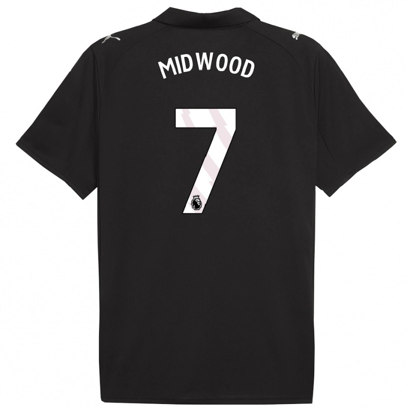 Danxen Damen Kylan Midwood #7 Schwarz Weiß Auswärtstrikot Trikot 2025/26 T-Shirt Schweiz